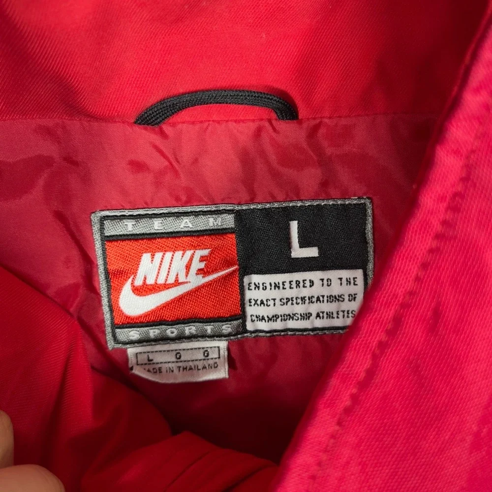 Ohio State Buckeyes Nike Jacket Mens Large‎ Red Full Zip Windbreaker OSU NCAA